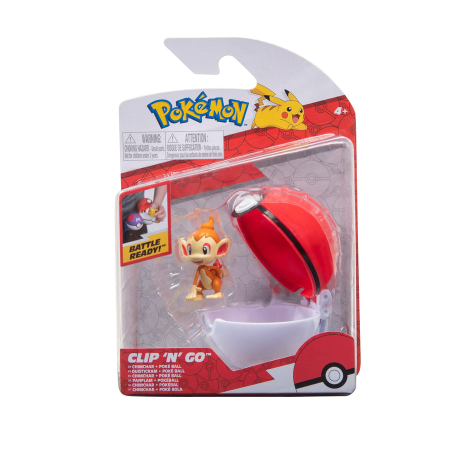 PokeBall Clip 'N' Go Chimchar + Poke Ball - Pokemon