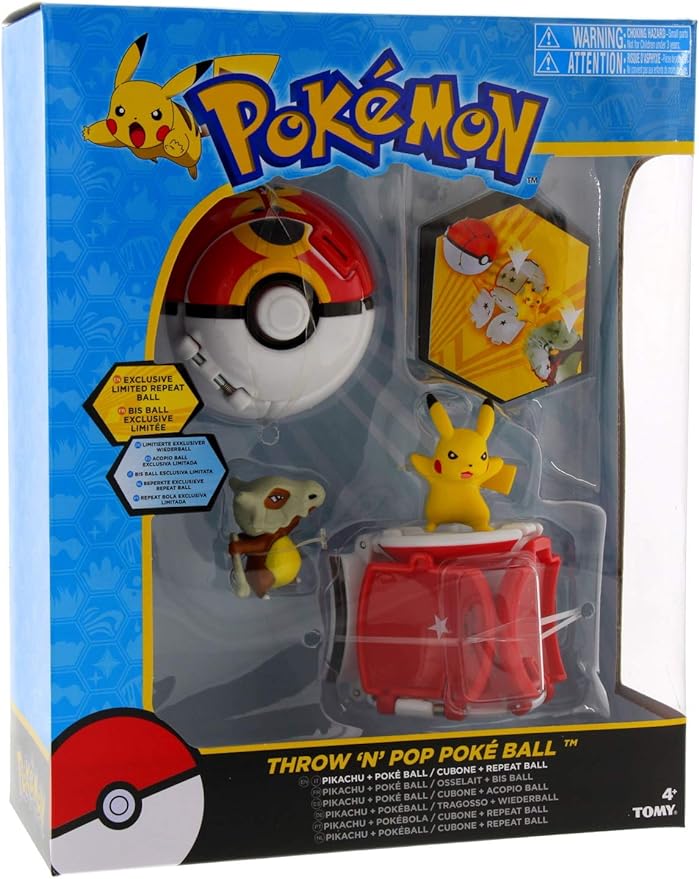 Throw 'n' Pop Pokeball Pikachu & Cubone