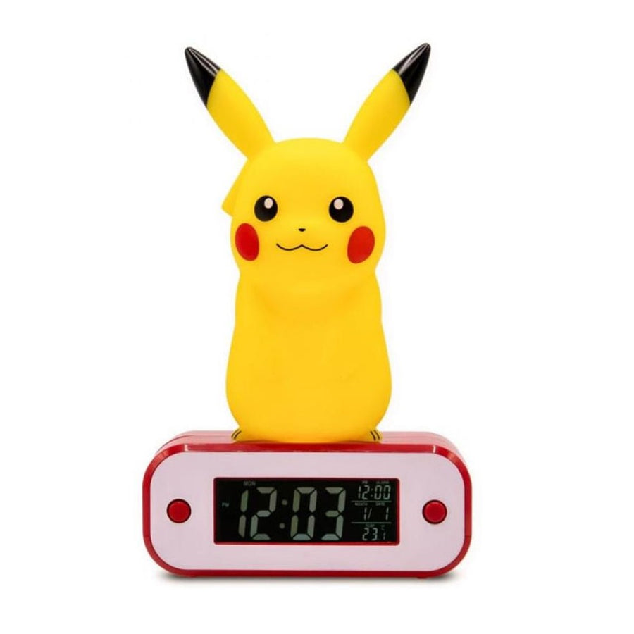 Lámpara LED Reloj Despertador Pikachu 20cm - Pokemon