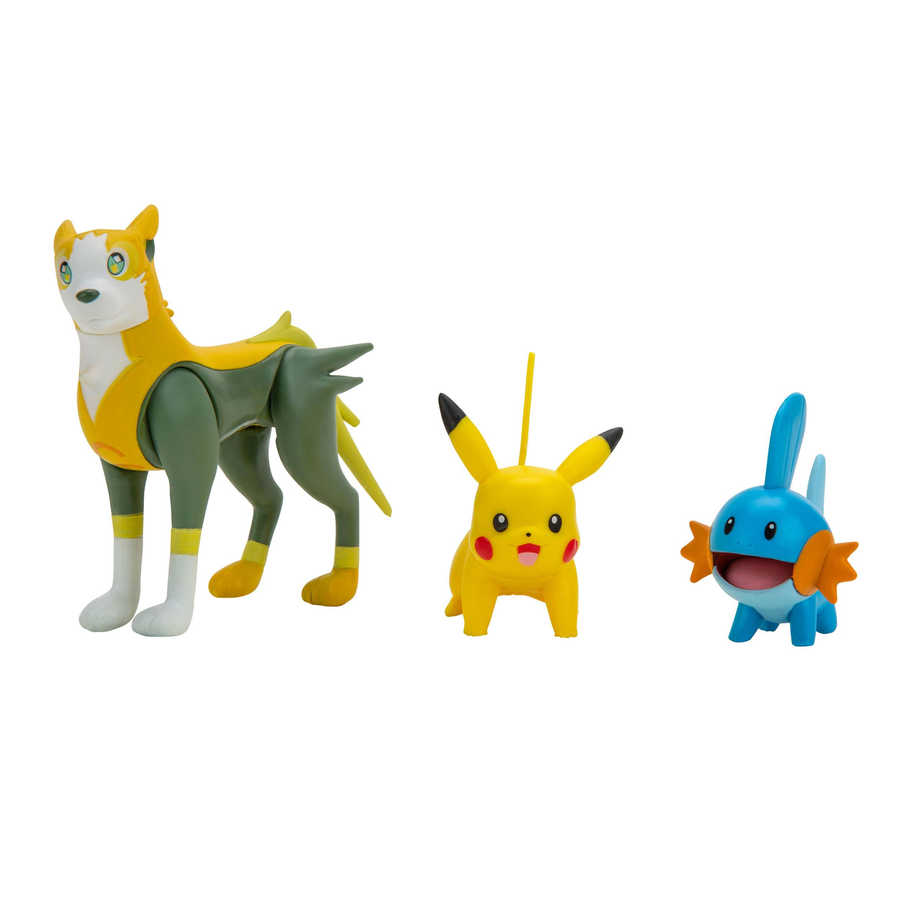 Pack de 3 Figuras de Batalla - Pokemon