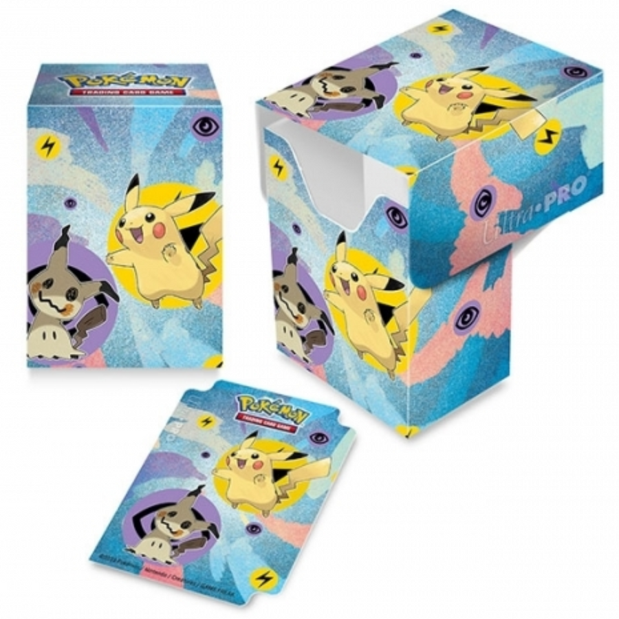 Caja de Mazo Pikachu y Mimikyu Deck Box 80 Cartas - Ultra Pro