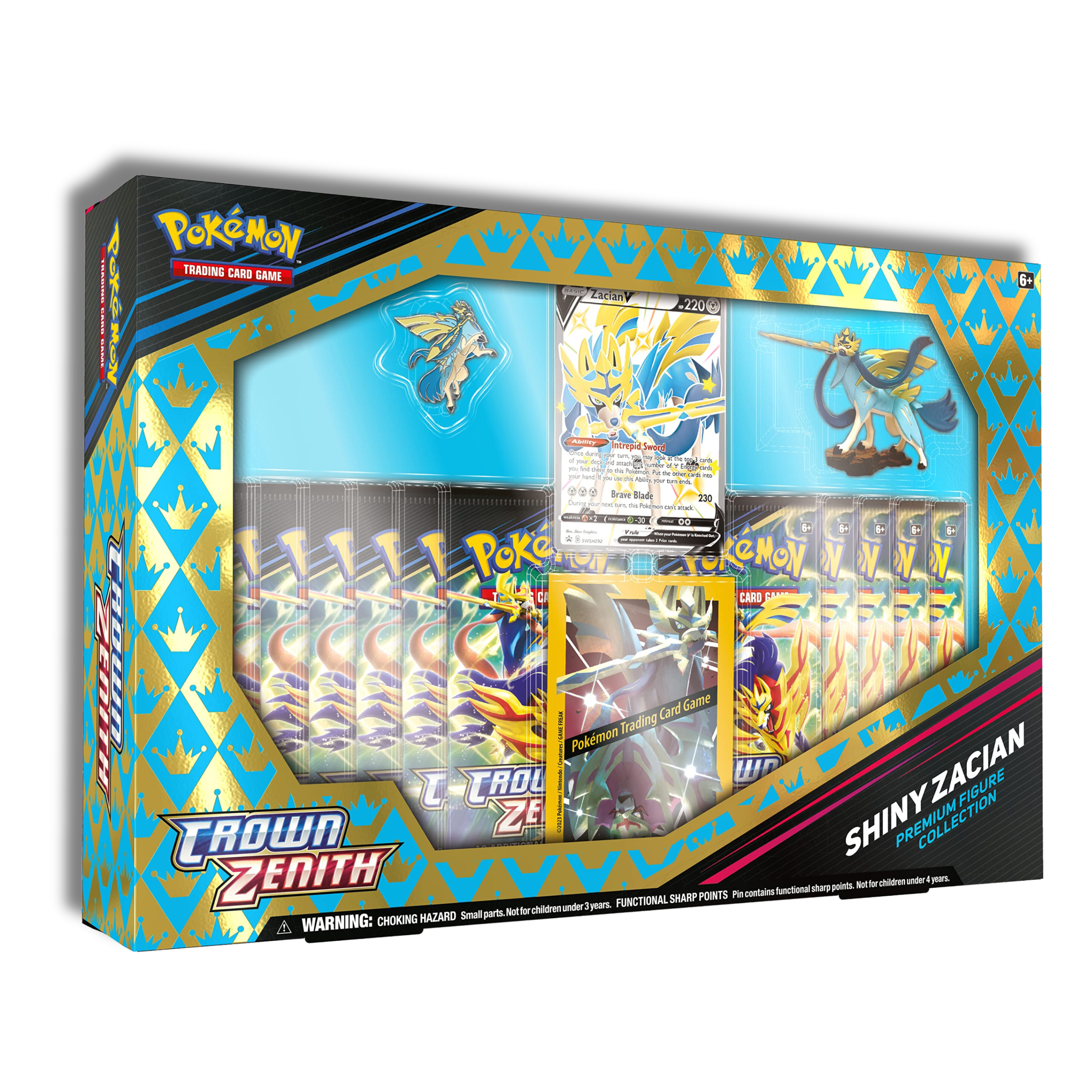 Caja Shiny Zacian con Figura - Ingles