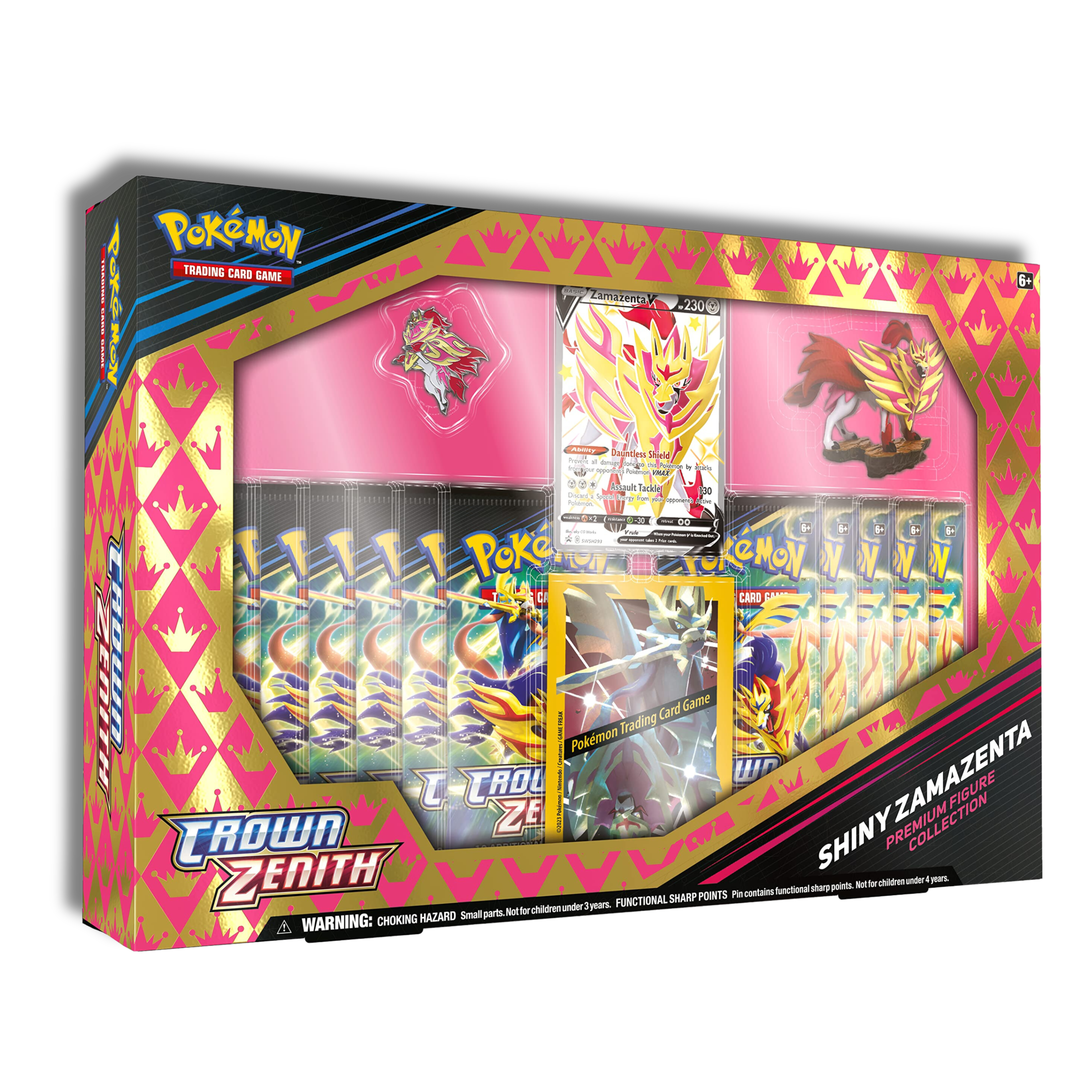 Caja Shiny Zamazenta con Figura - Ingles