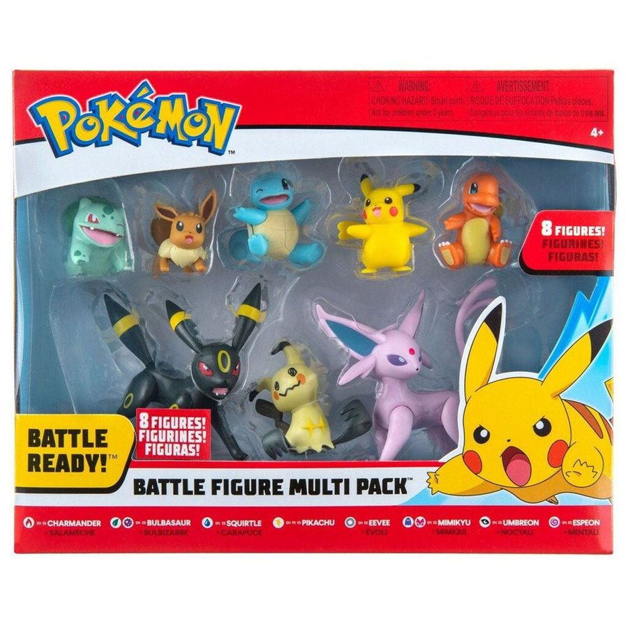 Pack de 8 Figuras de Batalla - Pokemon